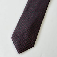 Load image into Gallery viewer, Dark Brown Tartan With Brown And Pink Pin Dots Silk Tie – Regular 85mm
