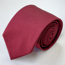 Load image into Gallery viewer, Red Twill Silk Tie – Skinny 75mm