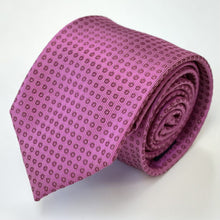 Load image into Gallery viewer, Barbie Pink Pattern With Pin Dots Silk Tie – Regular 80mm