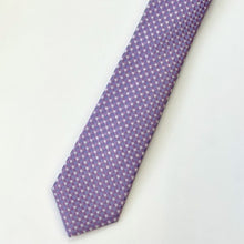 Load image into Gallery viewer, Light Purple Tartan Silk Tie – Skinny 60mm