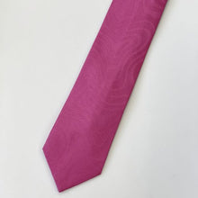 Load image into Gallery viewer, Barbie Pink Floral Silk Tie – Skinny 75mm