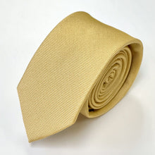 Load image into Gallery viewer, Pale Yellow Twill Silk Tie – Skinny 70mm