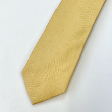 Load image into Gallery viewer, Pale Yellow Twill Silk Tie – Skinny 70mm
