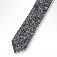 Load image into Gallery viewer, Silver Grey Pattern Silk Tie – Slim 55mm