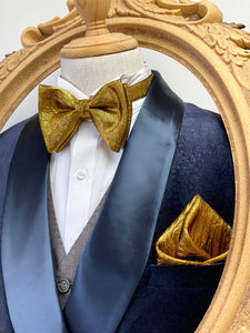 Shining Gold Classic Bow Tie