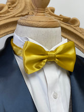 Load image into Gallery viewer, Gold Classic Bow Tie