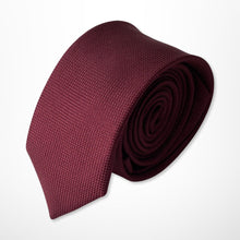 Load image into Gallery viewer, Red Knit Silk Tie – Skinny 60mm