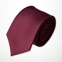 Load image into Gallery viewer, Red Twill Silk Tie – Skinny 65mm