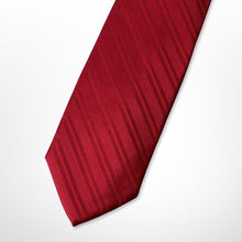Load image into Gallery viewer, Red Awning Stripes Silk Tie – Regular 80mm