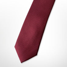 Load image into Gallery viewer, Red Knit Silk Tie – Skinny 60mm