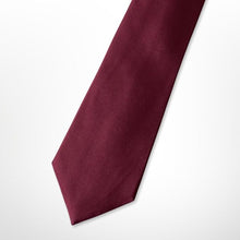 Load image into Gallery viewer, Red Twill Silk Tie – Skinny 65mm