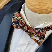 Load image into Gallery viewer, Japan Nishijin Collection – Auspicious Floral Gold Wire Bow Tie