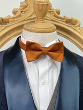 Load image into Gallery viewer, Orange H-Pattern Classic Bow Tie