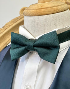 Secret Green H-Pattern Bow Tie