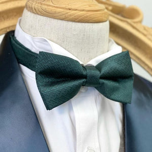 Secret Green H-Pattern Bow Tie