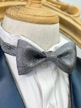 Load image into Gallery viewer, Shining River Silver Classic Bow Tie