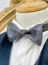 Load image into Gallery viewer, Shining River Silver Classic Bow Tie