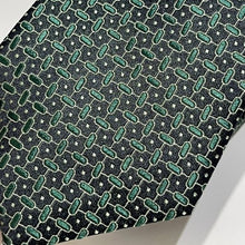 Load image into Gallery viewer, Jungle Green Jade Gold Pattern Silk Tie – Skinny 75mm