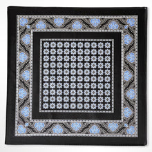 Load image into Gallery viewer, Black Secret Pattern Silk Pocket Square – 38CM