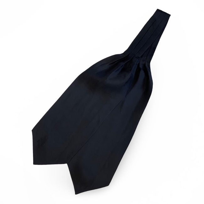 Black Plain Silk Cravat