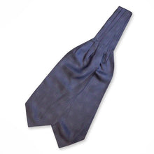 Load image into Gallery viewer, Grey Pattern With Pink And White Pin Dots Printed Polyester Cravat