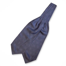 Load image into Gallery viewer, Grey Pattern With Pink And White Pin Dots Printed Polyester Cravat