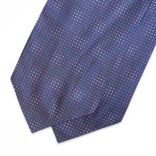 Load image into Gallery viewer, Grey Pattern With Pink And White Pin Dots Printed Polyester Cravat