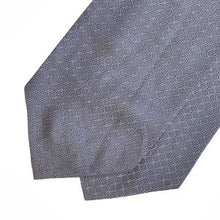 Load image into Gallery viewer, Grey Geometric With White Lines Printed Polyester Cravat