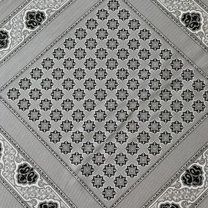 Grey Secret Pattern Silk Pocket Square – 38CM