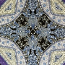 Load image into Gallery viewer, Purple Paisley Silk Pocket Square – 38CM