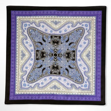 Load image into Gallery viewer, Purple Paisley Silk Pocket Square – 38CM