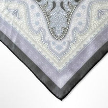 Load image into Gallery viewer, Purple Paisley Silk Pocket Square – 38CM