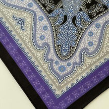 Load image into Gallery viewer, Purple Paisley Silk Pocket Square – 38CM