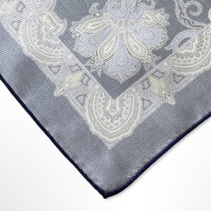 Purple Floral Silk Pocket Square – 38CM