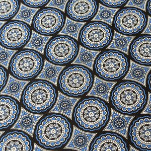 White Geometric Silk Pocket Square – 38CM