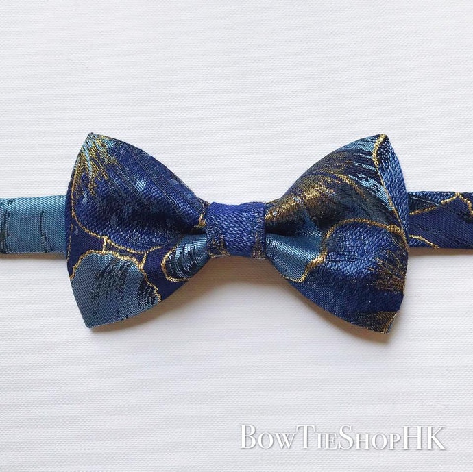 Golden Floral Berry Classic BowTie