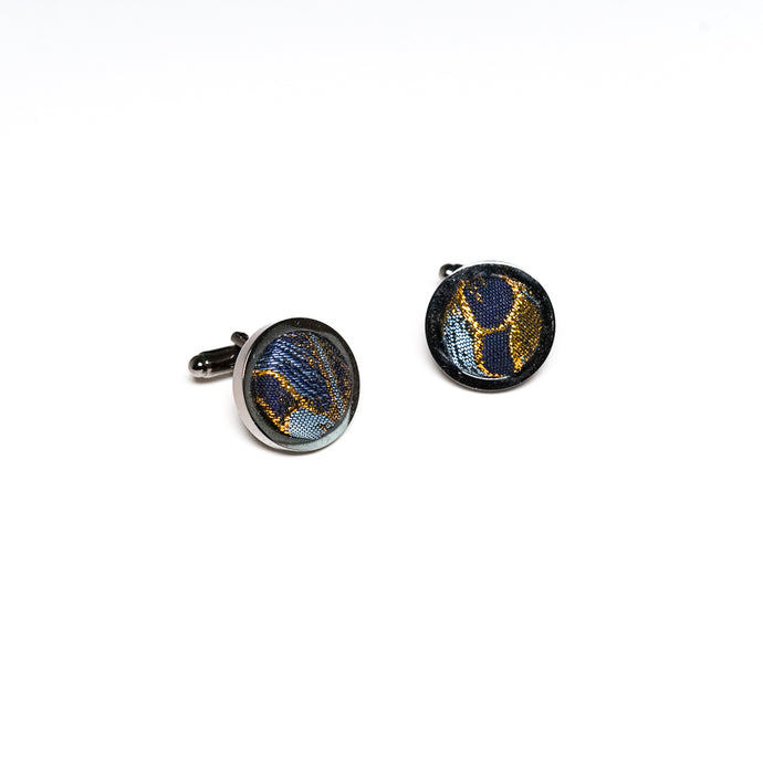 Golden Floral Berry Cufflinks