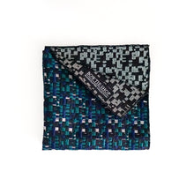 Load image into Gallery viewer, Navy &amp; Green Plaid Classic Pocket Square