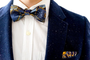 Golden Floral Berry Classic BowTie