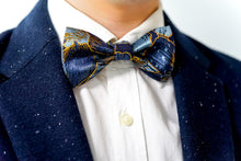 Load image into Gallery viewer, Golden Floral Berry Classic BowTie