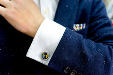 Load image into Gallery viewer, Golden Floral Berry Cufflinks