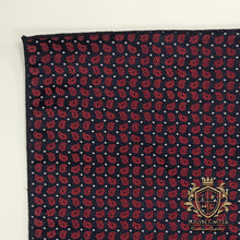 Load image into Gallery viewer, Ruby Floral w/ Navy Pocket Square